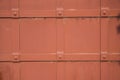 Red metal vintage door Royalty Free Stock Photo