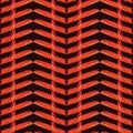 Red metal wave pattern Royalty Free Stock Photo