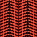 Red metal wave pattern Royalty Free Stock Photo