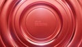 Red metallic radial background. Glossy circular shapes Royalty Free Stock Photo