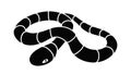 Red milk snake icon animation