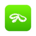 Red milk snake icon green vector