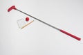 Red mini golf club Royalty Free Stock Photo