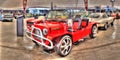 Red mini Moke