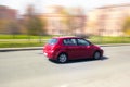 Red minicar Royalty Free Stock Photo