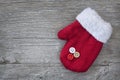 Red mitten Royalty Free Stock Photo