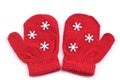 Red mittens Royalty Free Stock Photo