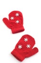 Red mittens Royalty Free Stock Photo