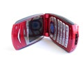 Red mobile phone Royalty Free Stock Photo