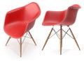 Red modern chair Royalty Free Stock Photo