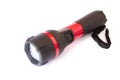 A red modern torch on white background