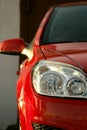 Red modren car Royalty Free Stock Photo