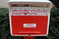 Red Monegasque Post Box Royalty Free Stock Photo