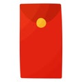 Red money envelope icon Chinese monetary tradition