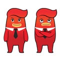 Red monster cartoon character Royalty Free Stock Photo