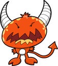 Red Monster Devil Vector Royalty Free Stock Photo