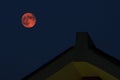 Red Moon in Lunar Eclipse Royalty Free Stock Photo