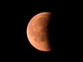 Red moon during lunar eclipse Royalty Free Stock Photo