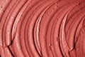 Red moroccan cosmetic clay texture close up.