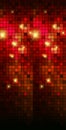 Red mosaic effect background. squares in red with highlights Royalty Free Stock Photo