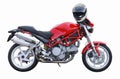 Red motorbike. Royalty Free Stock Photo