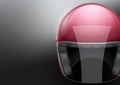 Red Motorcycle helmet