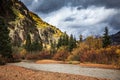 Red Mountain Creek - Colorado in Autumn Royalty Free Stock Photo