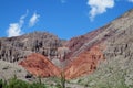 Red mountain in Quebrada de Humahuaca