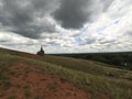 Red mountain, Saraktash, Russia, Orenburg. Royalty Free Stock Photo