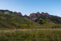 Red Mountains near Maroon Bells Sunrise Aspen Colorado Royalty Free Stock Photo