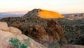 The Red Mountains, the stone desert, in which cacti and other succulents grow in Big Bend National Park in Texas. Royalty Free Stock Photo