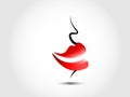 Red mouth logo and icon