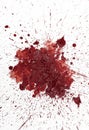 Red mud spatter Royalty Free Stock Photo