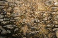 Red mud and stones plaster wall Royalty Free Stock Photo