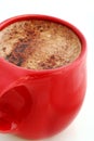 Red Mug of Hot Chocolate #2 Royalty Free Stock Photo