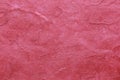 Red mulberry paper surface for the design Texture backdrop in yo Royalty Free Stock Photo