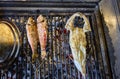 Red Mullets and a Monkfish on a grill