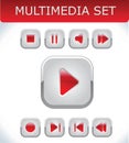 Red multimedia set