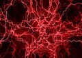 Red multiple neurons background abstract design