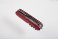 Red multitool closed knife Royalty Free Stock Photo