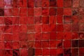 Red Murano Glass Tiles Pattern