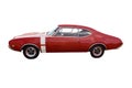 Red muscle car Royalty Free Stock Photo