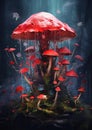 Red Mushroom Princess in the Black Forest