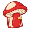 Red Mushroom Shaped Book Illustration Royalty Free Stock Photo