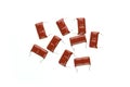 Red mylar Capacitor Royalty Free Stock Photo