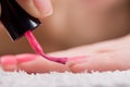 Red nail polish Royalty Free Stock Photo