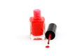 Red nail-varnish Royalty Free Stock Photo