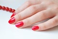 Red Nails Royalty Free Stock Photo