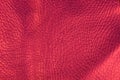 Red leather texture background Royalty Free Stock Photo
