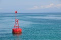 Red Navagation Buoy Royalty Free Stock Photo